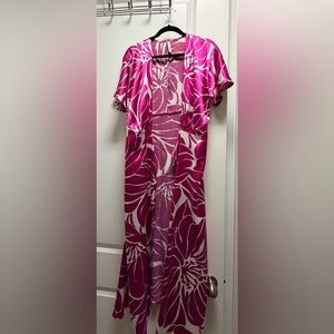 Mango Fuchsia Floral Kimono